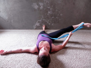 Leg Stretch #2 at the wall is excellent for stretching the inner thighs.