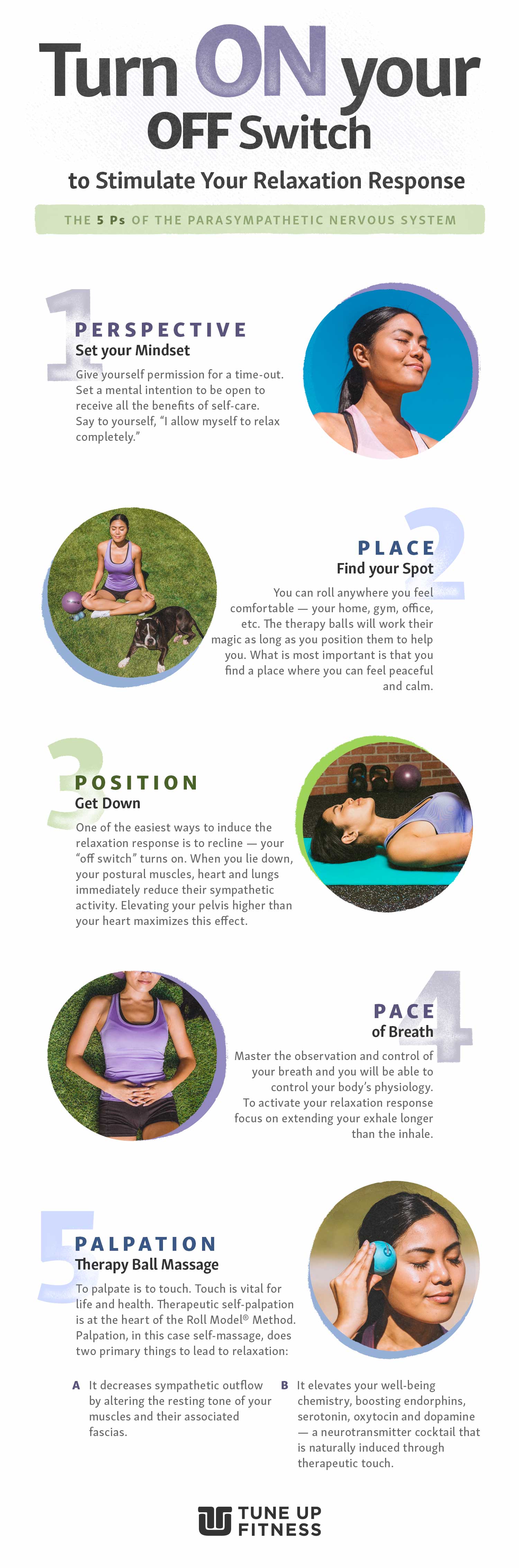 The 5 P's of Activating Your Parasympathetic Response: Perspective, Place, Position, Pace and Palpation 